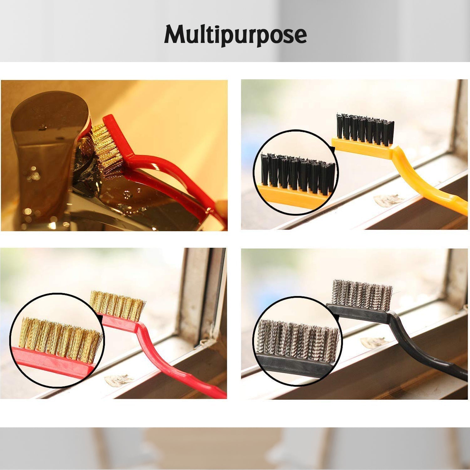 2166 3pc Mini Wire Brush Set Brass Nylon Stainless Steel Bristles Household Cleaning Brush for Gas Stove, Smoke Machine Tool Burner Tiles Tap Rust Removal Welding Slag Dirt & Paint Scrubbing. 2166 3pc Mini Wire Brush Set Brass Nylon Stainless Steel Bristles Household Cleaning Brush for Gas Stove, Smoke Machine Tool Burner Tiles Tap Rust Removal Welding Slag Dirt & Paint Scrubbing.